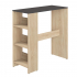 Interia Bartisch 94 cm Fara Schwarz - Eiche