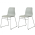 Stozy Chaise de Salle à Manger Raffi Gris - 2 Pièces