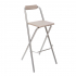 Eazy Living Tabouret de Bar Pliant Nina Taupe