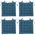Eazy Living Stuhlkissen Basile Blau 38 x 38 cm - 4 Stück