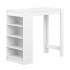 Interia Table de Bar 115 cm Vega Blanc - Béton