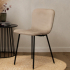 Milton & Oldbrook Samt Esszimmerstuhl Lagos Beige