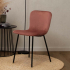 Milton & Oldbrook Samt Esszimmerstuhl Lagos Rosa