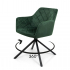Milton & Oldbrook Velours Chaise de Salle à Manger Pivotante Malmo Vert