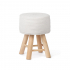 KidsDepot Sitzhocker Iggy Weiß