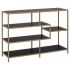 Smuk Stellingkast Chelsea Goud - Zwart 114 x 35 x 78 cm