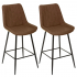 Eazy Living Barkruk Thelma Cognac - 2 Stuks