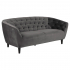 Smuk Samt 3-Sitzer Sofa Salem Dunkelgrau