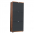 Vendomo Armoire à Chaussures 3 Compartiments Joshua Bois - Noir