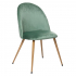 Eazy Living Samt Esszimmerstuhl Nathan Jade - Holz