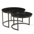 Stozy Salontafel Set Rumi Marmer Zwart U-Poot
