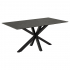 Smuk Eettafel 160 cm Kesia Keramiek Zwart