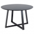 Smuk Eettafel Ø 120 cm Blake Zwart