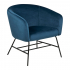 Smuk Velvet Fauteuil Hope Blauw