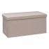 Eazy Living Pouf + Boîte de Rangement Reims Beige