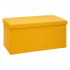 Eazy Living Pouf + Boîte de Rangement Reims Jaune