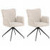 Smuk Eetkamerstoel Draaibaar Kylie Beige - 2 Stuks