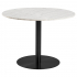 Smuk Table de Salle à Manger Ø 105 cm Katy Marbre Blanc - Or