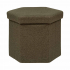 Eazy Living Pouf + Boîte de Rangement Corsica Vert Teddy