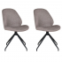 House Collection Eetkamerstoel Draaibaar Lennart Grijs - 2 Stuks