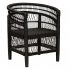 Eazy Living Rattan Sessel Biarritz Schwarz