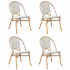 Eazy Living Eetkamerstoel Dinan Wit - 4 Stuks