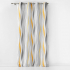 Glasgordijn 140 cm x 260 cm Stripes White - Yellow