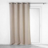 Verduisterend Gordijn met Ringen 140 x 260 cm Lunel Beige