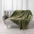 Ribstof Plaid 125 x 150 cm Minerve Groen