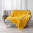 Ribstof Plaid 180 x 220 cm Minerve Geel