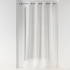 Glasgordijn 140 cm x 240 cm Dots White