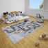 Hanse Home Teppich 120 cm x 170 cm Straße Grau - Gelb