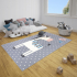 Hanse Home Teppich 120 cm x 170 cm Zebra Grau