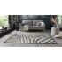 Leva Tapis 120 cm x 160 cm Zèbre Noir