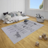 Leva Tapis 120 cm x 170 cm Alphabet Gris
