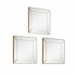 Shadora Set de 3 Miroirs Muraux Akio Or