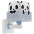 Dalber Lampe Murale Panda Bleu - Glow In The Dark