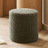 House Collection Bouclette Pouf Ø 34 cm Runa Vert Foncé