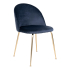 House Collection Velvet Eetkamerstoel Stina Gold Blauw