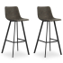Stozy Niedrige Barhocker Mill Grau - 2 Stück