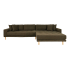 House Collection Canapé d'Angle Milo Lounge Sofa Droit Vert Olive