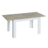 Pato Table à Manger Extensible 140-190 cm Eaton Blanc - Chêne