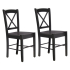 Lieko Esszimmerstuhl Alba Schwarz - 2 Stück