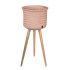 Handed By Cache-Pot avec Support Up High Copper Blush