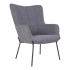 House Collection Fauteuil Helvi Gris Foncé 