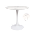 Milton & Oldbrook Table de Salle à Manger Ø 80 cm Prague Look Marbre Blanc Mat