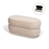 Milton & Oldbrook Velvet Poef + Opbergbox Catania Beige