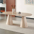 Milton & Oldbrook Table de Salle à Manger 200 cm Hamar Look Travertin