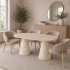 Milton & Oldbrook Eettafel 200 cm Hamar Travertinlook