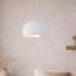 Milton & Oldbrook Japandi Hanglamp Ø 40 cm Tuzla Wit Steenlook